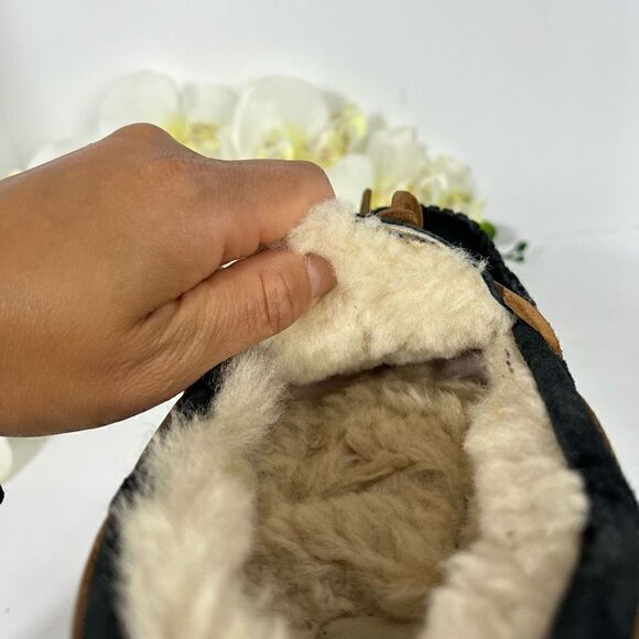 Black Moccasin Slippers - Picture 6 of 10